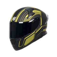 Capacete de Motocicleta HAX Full Face com Spoiler Duplo - Certificado 