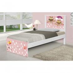 Cama Solteiro Corujinhas E Borboleta Com Colchão
