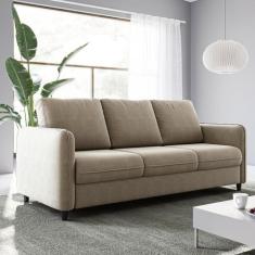 Sofá 3 Lugares em Veludo Orquídea CabeCasa MadeiraOriginals - CabeCasa