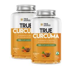 Kit 2X: Cúrcuma 500mg True Source 60 Cápsulas