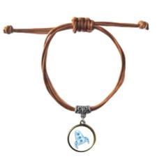 DIYthinker Pulseira de couro com corda de esconderijo de monstro alienígena do universo joia marrom presente