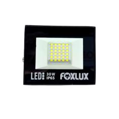 Refletor LED Foxlux 30W 6500K Branco Frio IP65 Bivolt Externo