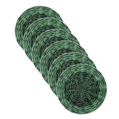 Sousplat Estampa Cestaria Verde Impressa Tecido Microfibra - Nsw