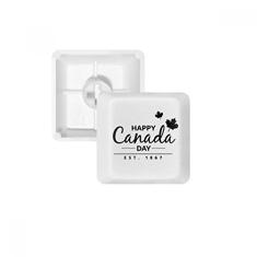 Maple Leaf Happy Canada Day 4 de julho Teclado mecânico Slogan Teclado PBT Gaming Upgrade Kit