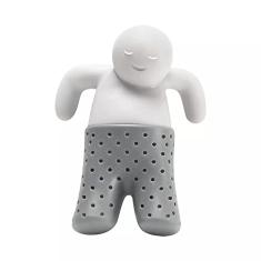 Brinox - Infusor de Chá Silicone Descomplica - Cinza/Branco