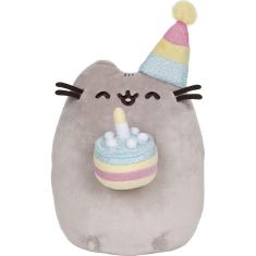 GUND Pusheen Bolo de Aniversário Pelúcia Gato 9.5