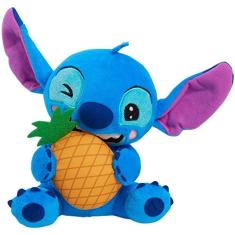 Disney Stitch Pequeno ponto de pelúcia e abacaxi, animal de pelúcia, azul, alienígena, brinquedos infantis para idades 2 Up