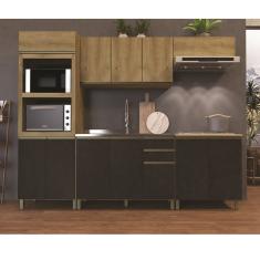 Cozinha Compacta 5 Peças sem tampo Star Indekes - Cast/Chumbo/Cast