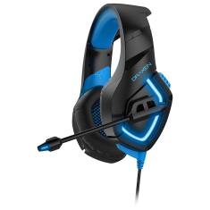 Headset Gamer DN100 Preto e Azul Draxen