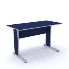 Mesa Secretaria Maxxi 74X121x61 Azul Sem Gaveta - Pandin
