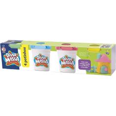 Kit com 4 Massinhas Divertoys 8064
