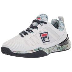 Fila Tênis feminino Speedserve Energized, Branco/Fila azul marinho/multi, 36