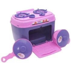 Kit Infantil Cozinha Geladeira Fogão Microondas Panela 28P - Altimar