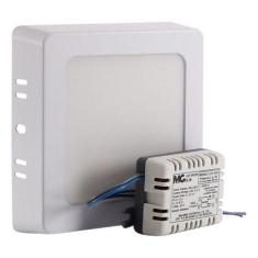 Plafon Led 6w Quente Quadrado Sobrepor Margirius, Branco, 110V/220V