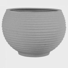Vaso para Plantas Redondo em Polietileno 34 Esfera Latticce 27cmx23cm Japi Cimento