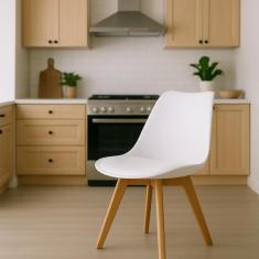 Kit 3 Cadeiras Leda Saarinen Design Branca - Cadeiras INC