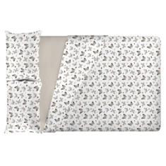 Jogo De Cama Queen Size 180 Fios Fiori - Borboleta (7380)