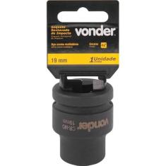 Soquete Sextavado de Impacto Encaixe 3/4" 19mm Aço Cromo - Vonder