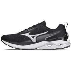 Tênis de Corrida Masculino Mizuno Wave Dynasty 6, Preto, 39