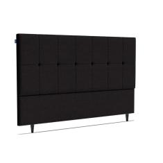 Cabeceira Piave Veluto Preto Sup King (8x195x120) - Ortobom