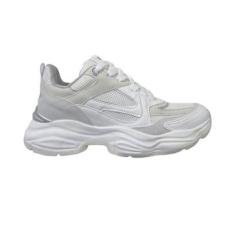 Tênis Feminino Via Marte Branco Prata - BCO/GELO/PTA 39-Feminino