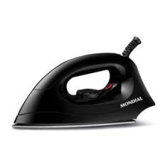 Ferro de Passar a Seco Mondial FSN-55-B Base em Alumínio Polido Preto