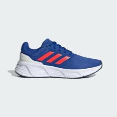 TENIS ADIDAS GALAXY 6 IE8133 AZUL LARANJA MASCULINO-Masculino