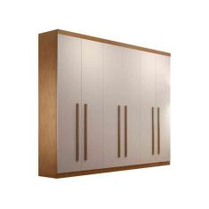 Guarda-Roupa Casal Bahia 6 PT Imbuia e Off White - Modern, Off-White e