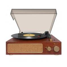 Toca Discos Raveo Vitrola Studio Maple, Bluetooth, USB, Marrom - 90-08958