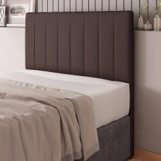 Cabeceira Cama Box Casal Queen Size Ivana 160cm Sintético Marrom - Abmaza