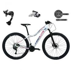 Bicicleta Aro 29 Absolute Hera Feminina Shimano Alívio E Altus 27v F/hidráulicos Garfo Trava - Branco Tam.17