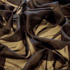 Tecido Voil  100% Poliester 3,00 Mt Largura Preto - tecidosmodelo