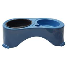 Pet Injet Comedouro Postura Correta Mini E Peq Azul Para Cães