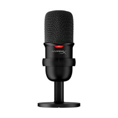 Microfone Condensador USB HyperX Solocast - Alta Resolução de 24 bits/96 kHz, Sensor de Toque-para-Silenciar com indicador de LED, Cardióide, para Streaming, Podcasts, Jogos, Preto (4P5P8AA)