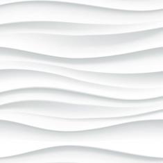 Papel De Parede 3D Efeito Ondas Grande Geometrico Adesivo