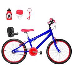 Bicicleta Infantil Masculina Aro 20+Kit Passeio e Acelerador
