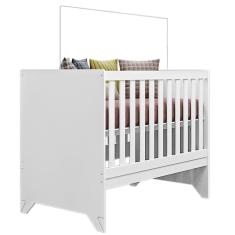 Berço Mini Cama Maya Branco Acetinado Móveis Canaã