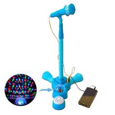 Microfone Infantil Karaokê Luz Som Pedestal conecta celular - COMPANY 