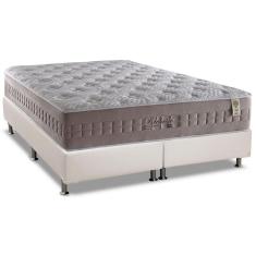 Cama Box King: Colchão Molas Ensacadas Anjos Masterpocket Richesse + Base Crc Courano White(193X203)