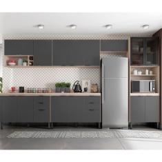 Cozinha Modulada 6 Peças Frcz2 Avena Grafito