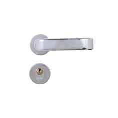 Fechadura para Porta de Entrada Externa com Roseta Napoli 40mm Mgm Cromado