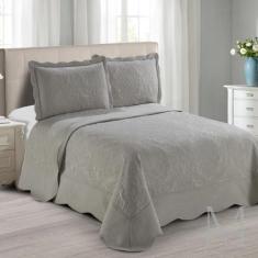 Colcha Solteiro Ultrasonic Camesa Antique 02 Peças Bege, Bege, Solteir