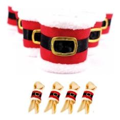 4 Pçs Enfeite De Natal Porta Guardanapo Titular Banquete - IMPT