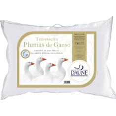 Travesseiro Daune 100% Plumas De Ganso 233 Fios 50x70 cm