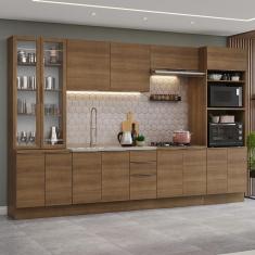 Armário de Cozinha Completa 340cm Rustic Stella Madesa 01