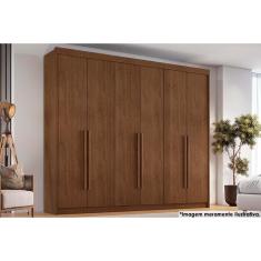 Guarda Roupa 6 Portas e 6 Gavetas Versalhes Cacau - Conquista
