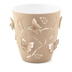 Vaso Planta Jarro Cachepot Flores Borboleta 3d 0,7l Plasvale