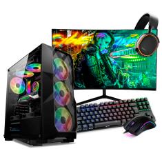 PC Gamer Completo Ryzen 5 5500, RTX 3050, 16GB DDR4, SSD 480GB, 600W 80 Plus, PC5502-E