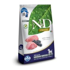 N&D Prime para Cães Adultos de Raças Médias Sabor Cordeiro e Blueberry 2,5Kg