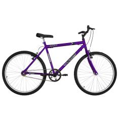 Bicicleta de Passeio Ultra Bikes Esporte Aro 26 Reforçada Freio V-Brake Sem Marcha Lilás